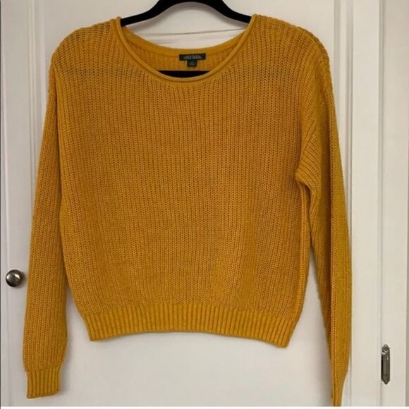 Wild Fable mustard yellow round neck sweater, S - Picture 1 of 3